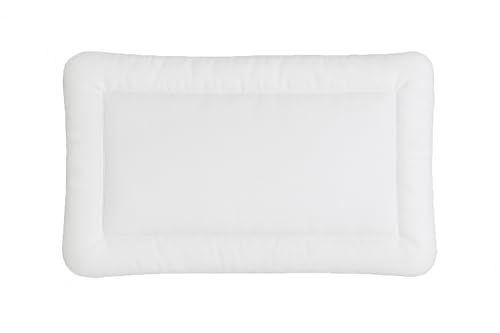 KiGATEX Cojín para bebé de 40 x 60 cm, cojín plano para bebés y niños pequeños, certificado Öko-Tex 100, apto para alérgicos, cojín de microfibra con relleno de fibra climática, lavable a 95 °C y apto