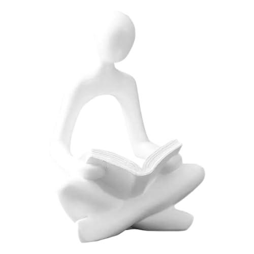 Statue de penseur | Serre-livres en résine esthétique pour femmes | pour table, bureau, bibliothèque, entrée, appartement, ferme, cour, pendaison de...