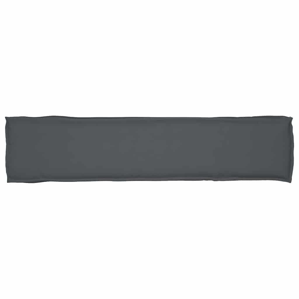 SYDE Poduszka na paletę Antracyt 180 x 40 x 8 cm Tkanina Oxford