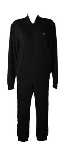 Survêtement Homme Emporio Armani Full Zip Tracksuit Set en coton noir