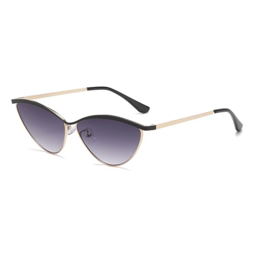 Lunettes de soleil femme cat eye rétro grande monture stylée avec protection UV400