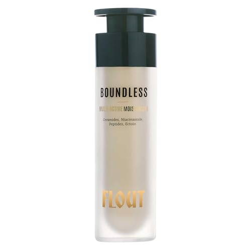 Image of FLOUT Boundless Face Moisturiser for Oily, Dry & Combination Skin | Niacinamide + Ceramides + Peptides Gel Cream | Oil-Free, Non-Greasy Barrier Repair Day & Night Cream | Women & Men