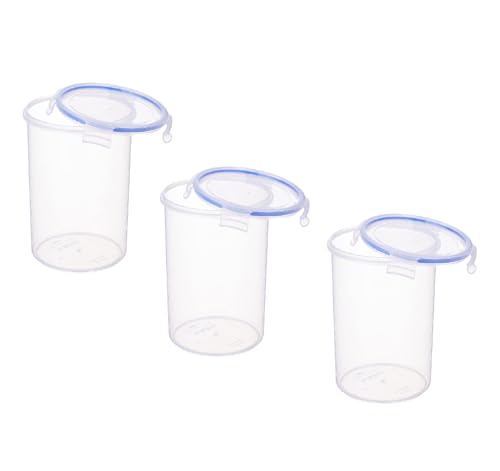 Image of Aristo Lock & Fresh 130 Plastic Storage Container Set of 3-2600 ML,Transparent Clear, LARGE