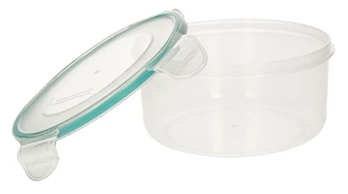 KOTARBAU® Recipiente de plástico para comida, 800 ml, Fiambrera, Contenedor redondo, Tupper para almacenamiento de alimentos, Taper, Cierre hermético
