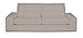 Produktbild Dekoria Kivik 3-Sitzer Sofabezug Husse passend für IKEA Modell Kivik, beige-grau