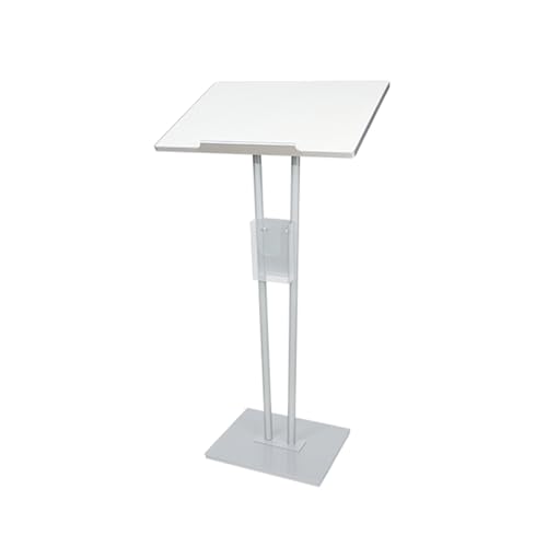 Atril de madera ajustable con parte superior inclinada y Sto - Soporte de escritorio versátil para laptop, para escuela, oficina y conferencias, soporta hasta 150 kg