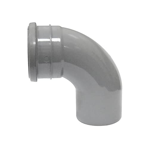 FloPlast Grey Single Socket Bend 92.5o x 110mm