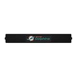 FANMATS NFL Miami Dolphins Vinyl Drink Mat