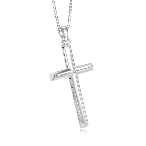 Bijoux en croix pour homme et femme, pendentif religieux chaîne argent 50cm