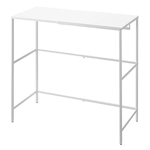 山崎実業(Yamazaki) 伸縮 キャリーケース上ラック ホワイト 約W51～92×D48×H85cm タワー tower スーツケース 収納ラック 棚 フック付き スペースを有効活用 4370