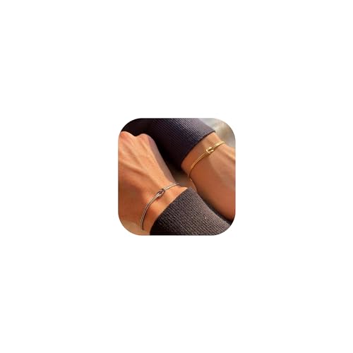 Bracelets for Women Matching Bracelets for Couples Love Knot Bracelet Dainty Snake Chain Forever Infinity Bracelet Adjustable Friendship Bracelet Jewelry Gifts for Women