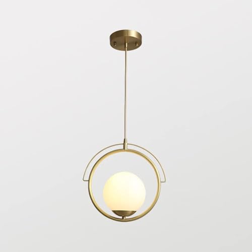 Lampe pendente en verre E27 pour remédier aux couloirs sombres