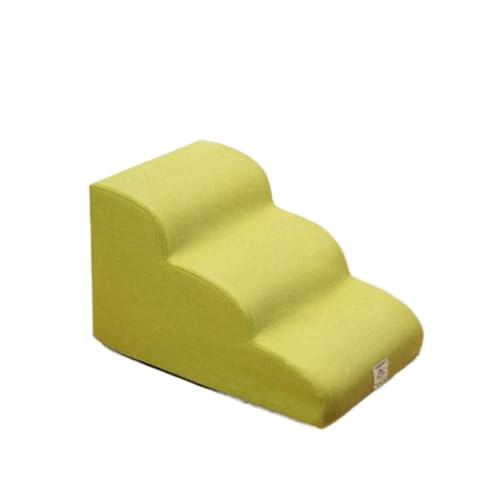 kxzlhaa 猫 犬スロープ階段 ドッグステップ 犬用ステップ ペット用階段 35° 洗える ペット用品 猫用 小型犬 室内犬 高齢犬 安定性 緩やかな傾斜 用高密度フォーム ソフトクッション付き カバー取り外し可能 滑り止め 2/3/4段踏み台 3色