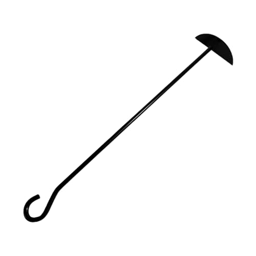 Rastrillo de cenizas, raspador de cenizas de hierro resistente, rastrillo de limpieza de parrilla de barbacoa, rascador de carbón de metal de mango largo, herramienta de limpieza de chimenea para
