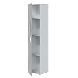 Photo Gallery habitdesign armadio multiuso con 1 porta, colonna di stoccaggio, finitura bianca artik e cemento, dimensioni: 41 cm (altezza) x 182 x 37 cm (fondo) Photo Gallery habitdesign armadio multiuso con 1 porta, colonna di stoccaggio, finitura bianca artik e cemento, dimensioni: 41 cm (altezza) x 182 x 37 cm (fondo)