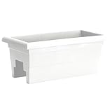 Root & Vessel Countryside Rail Planter, White, 24"