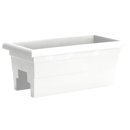 Root & Vessel Countryside Rail Planter, White, 24