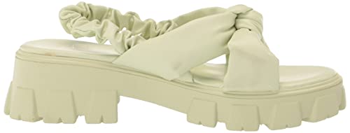 Yoki Women's Platform Sandal Wedge, Lime, 6 #TOP5