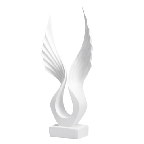 Statue aile d'ange blanche ornement de table moderne en résine bar