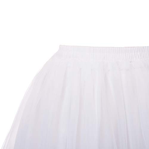 GRACE KARIN Women's Long Petticoat Crinoline Underskirt for Long Dress Mid Length Wedding Petticoat3