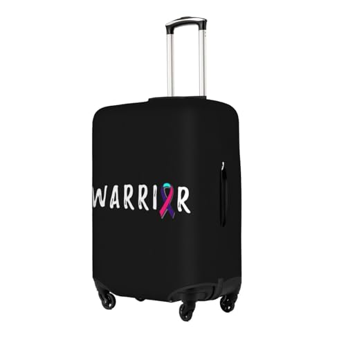 Travel Luggage Cover Warrior Thyroid Cancer Awareness Fashion Washable Baggage Suitcase Protector Fit For Luggage Large2