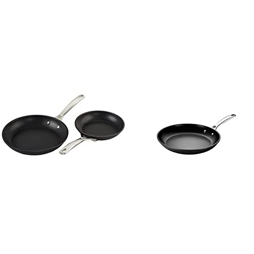 Le Creuset Toughened Nonstick Pro Cookware Set, 2 Pc. (8" & 10" Fry Pan) & Toughened Nonstick Pro Fry Pan, 12" #TOP22