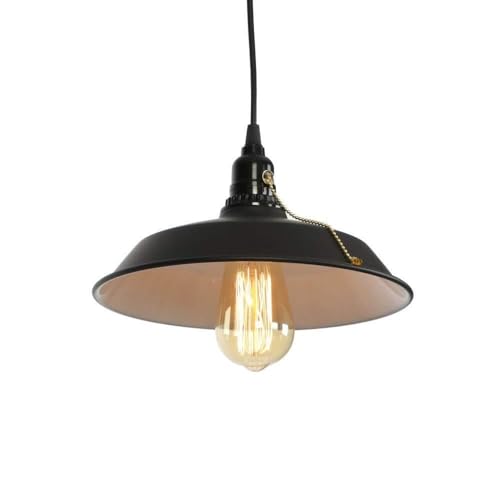 Suspension industrielle acier noir pour cuisine et restauration