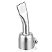 SWIGRANCE Hot Air Welding Nozzle 20mm Mouth Width, Stainless Steel Narrow Flat Welding Tip Nozzle Replacement for Hot Air Plastic Welder Heat Gun