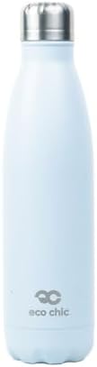 Eco Chic Reusable Thermal Bottle Stainless Steel Leakproof Insulated Water Bottle (Sea Creatures Blue)