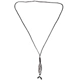 Healeved Colgante de Cuentas Dzi Negro de Ágata para Mujer, Collar Tibetano de Budismo Diseño Étnico Elegante y Ajuste Cómodo, Adecuado para Fiestas y Uso Versátil