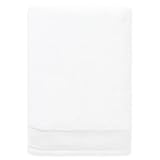 ONSEN Wovey Luxurious Plush Bath Sheet Towel, Turkish Aegean Cotton, Fast-Dry Microfiber, Exfoliating & Makeup Removal, Sustainable & Stylish - Elevate Your Bathroom Decor, 40”x65”, White