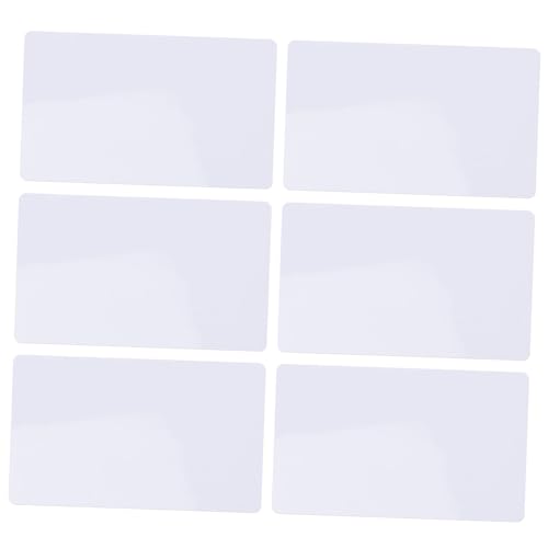 CONGARTENO 6個 磁力付き小型ホワイトボード 冷蔵庫対応マグネット式ドライイレースシート 繰り返し書ける携帯用メモボード 家 オフィス 学校