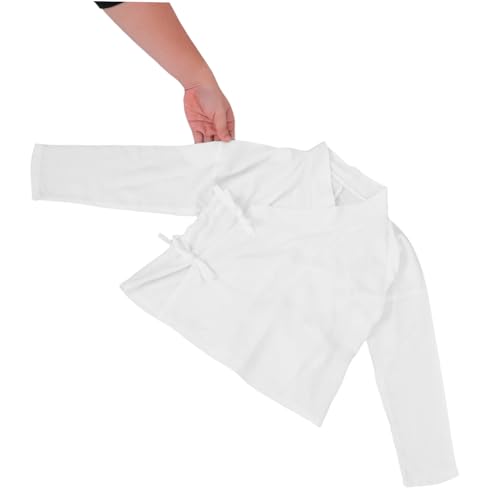 PartyKindom Children's Hanfu Inner Shirt White Shirt For Hanfu And Kimono Soft Breathable Undergarment For Cosplay And Stage Performances4