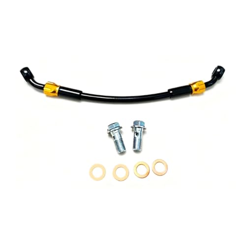Flexible de frein moto tressé acier durite hydraulique longue 260 cm