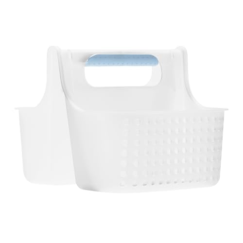 Bolsa pequeña de agarre suave madesmart en color azul para baño