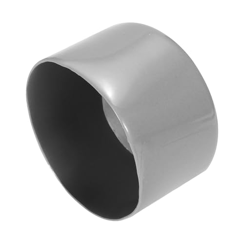 Image of uxcell 2pcs Rubber End Caps 60mm(2 3 /8 inch) ID Vinyl Round Tube Bolt Cap Cover Screw Thread Protectors Light Gray, 40mm Height