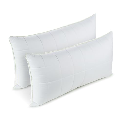 Vitapur Kopfkissen 40x80 cm, 2er-Set Base+ | Verstellbares Kissen | Für alle Schlafpositionen | Abnehmbare Füllung | 2X 40x80 cm, Soft