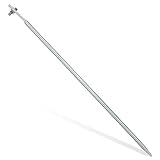 iplusmile Varilla de Puesta Tierra de Hierro Portátil para Proyectos Exteriores y Uso Doméstico Pica Tierra Galvanizada Resistente para Seguridad Eléctrica Eficaz