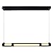 CWL Lighting Neva 3-124.5" 1-Light Glass LED Integrated Chandelier in Black