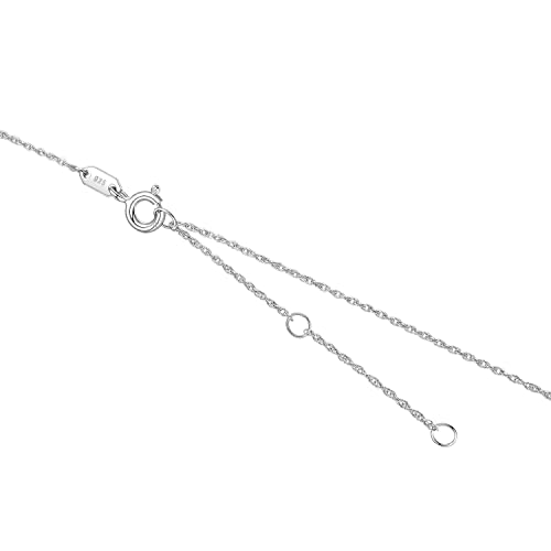 Diamonlite 2 Ct Cubic Zirconia Pendant Necklace For Women, 8Mm D Color Vvs Clarity Round Brilliant Cut, Rhodium Plated 925 Sterling Silver Solitaire Simulated Diamond Necklace, 18"+2" Extender, Round Simple Womens Silver Cz Zirconia Necklace #TOP5