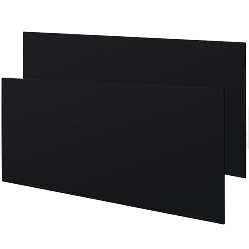 Image of Sasylvia 2 Pcs Black HDPE Sheet 1 /4 inch Thick, 6 inch x 12 inch HDPE Plastic Sheet Flexible High Density Polyethylene Board Solid Plastic Block for DIY Projects for Machining Home