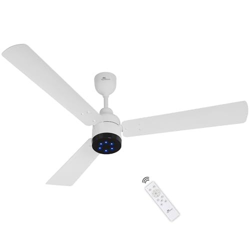 RR Signature BrightAir 1200mm BLDC Ceiling Fan with Remote Control | BEE 5 star Rated Energy Efficient Ceiling Fan | High Air Delivery with LED Indica