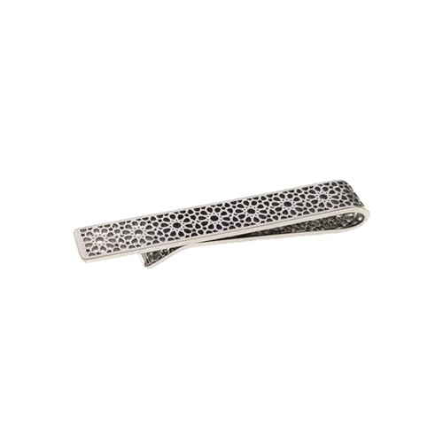 Barra de joyería en acero inoxidable con clip para corbata fina