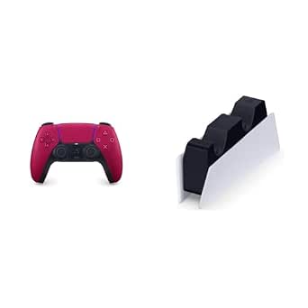 PlayStation DualSense Wireless Controller - Cosmic Red + DualSense-Ladestation