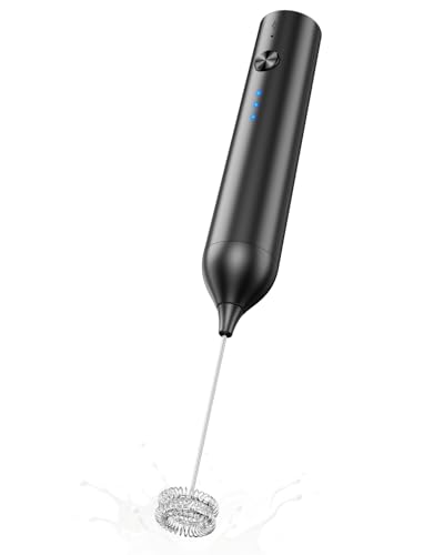 Rechargeable Handheld Milk Frother with 3 Speeds