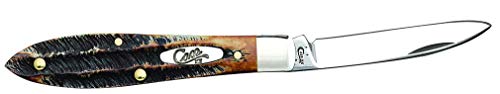 Case Xx Wr Pocket Knife Burnt 6.5 Bonestag Teardrop Item #65308 - (Tb6.51028 Ss) - Length Closed: 3 1/2 Inches #TOP3