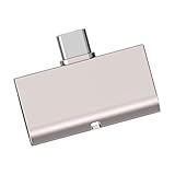 Dcaknri Typ C auf 4,4 mm/3,5 mm Kopfhörer, Sound-Dongle, Kopfhörer-Verstärker für Gaming, Film, Video, PEQ, präzises Tuning, 384 kHz Adapter