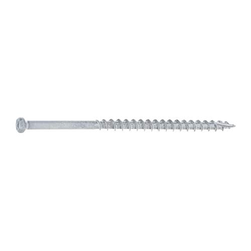 #8 x 3 Tornillos SaberDrive White Trim 1 LB, Aproximadamente 92 piezas, Tornillos para madera duraderos, rosca serrada para fijación segura miniatura 1