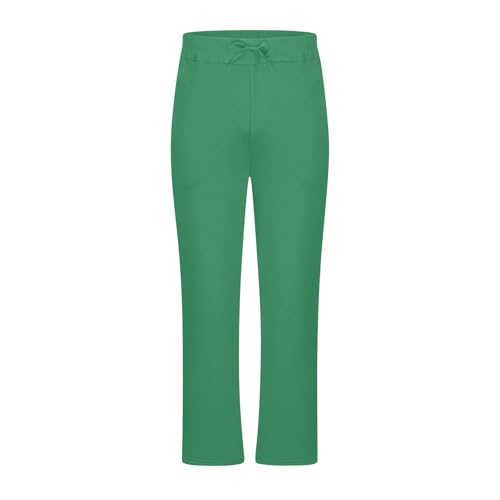 Finelylove Baggy Sweatpants for Boys Straight Wide Leg Fleece Joggers Open Bottom Active Workout Kids Sweats 5-15 Years4