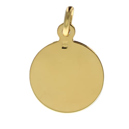 Medalla de San José de 18 mm con cruz chapada en oro para regalo cristiano 2